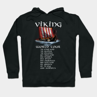 Viking World Tour - Norse Longship - Nordic Maritime History Hoodie